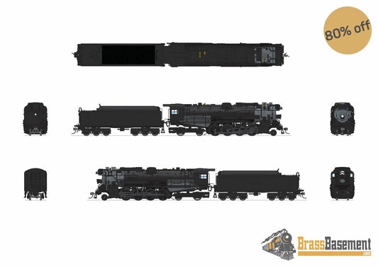Preorder: BLI 9619 BOSTON & ALBANY BERKSHIRE UNLETTERED DECAL SHEET IN BOX NO-SOUND / DCC-READY HO - Steam