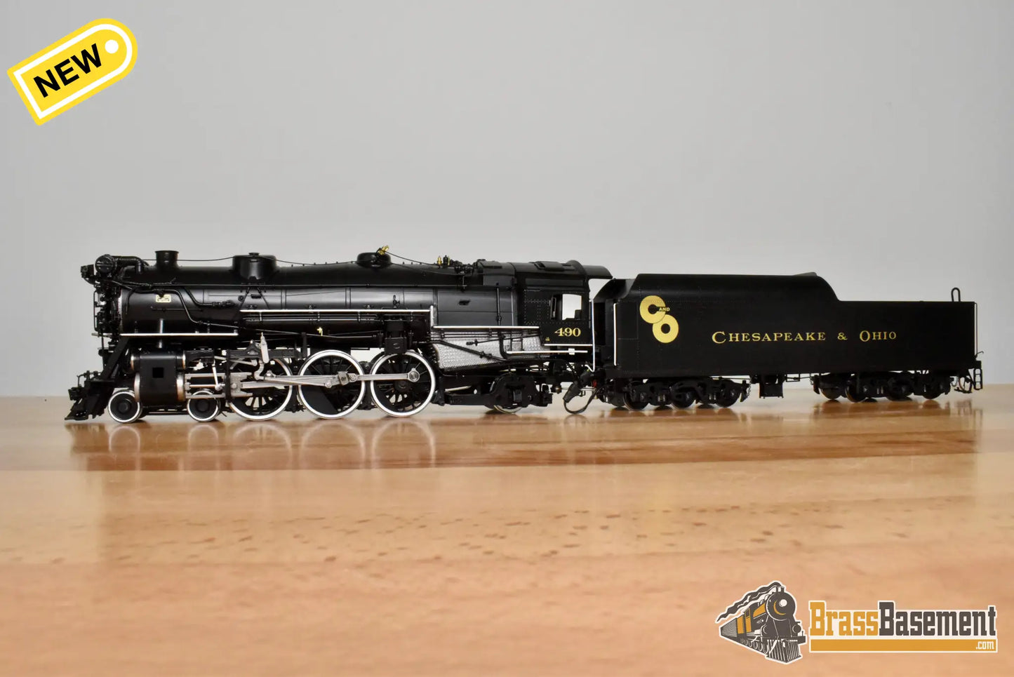 S Brass - River Raisin Models C&O Chesapeake and Ohio F-19 4-6-2 #490 George Washington - DCC Sound - Steam
