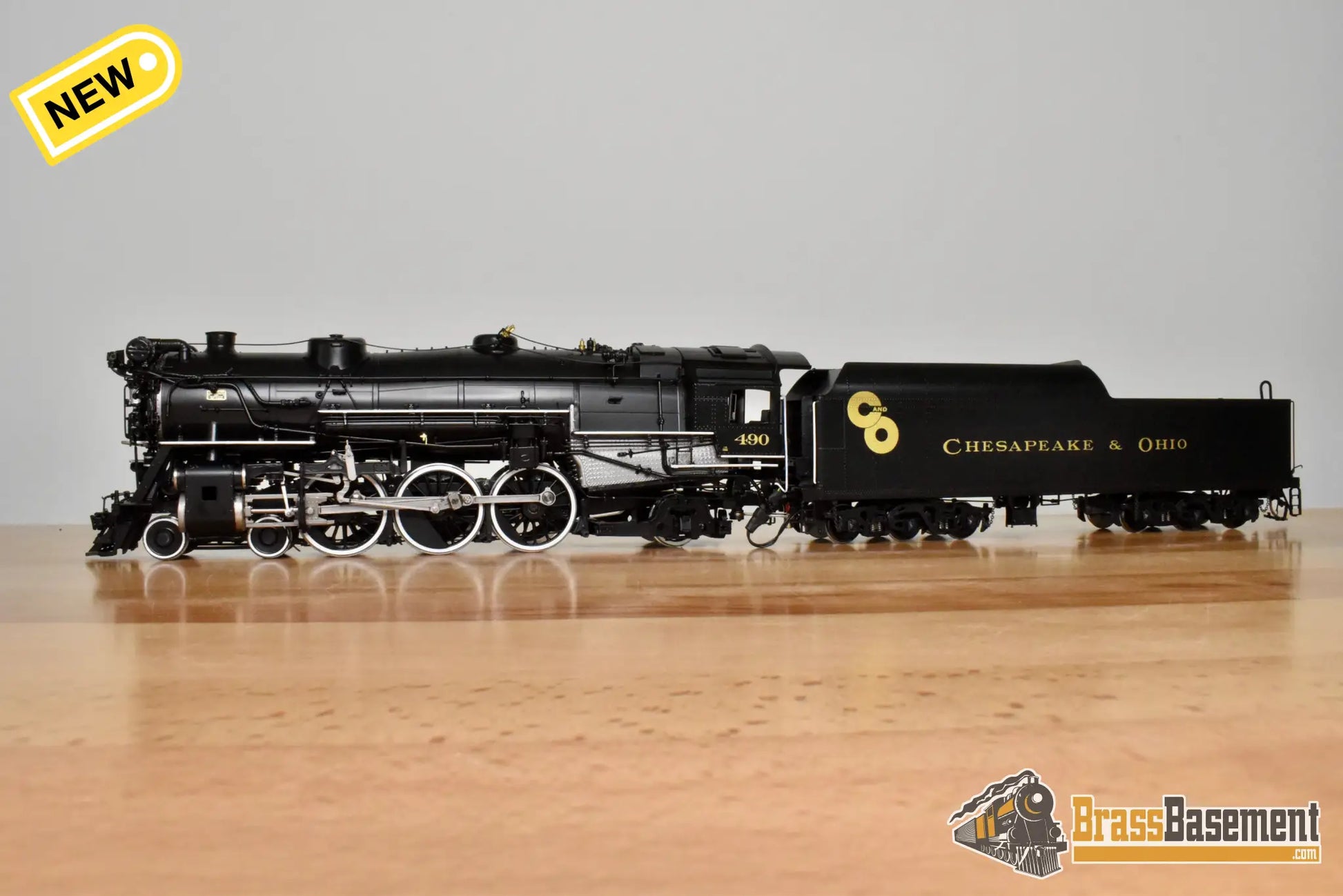 S Brass - River Raisin Models C&O Chesapeake and Ohio F-19 4-6-2 #490 George Washington - DCC Sound - Steam