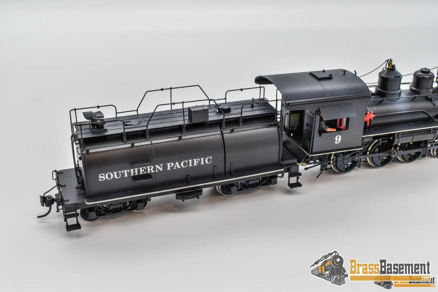 Sn3 Brass - Pbl Southern Pacific 4 - 6 - 0 #9 Foreground Model W/ Sound Steam