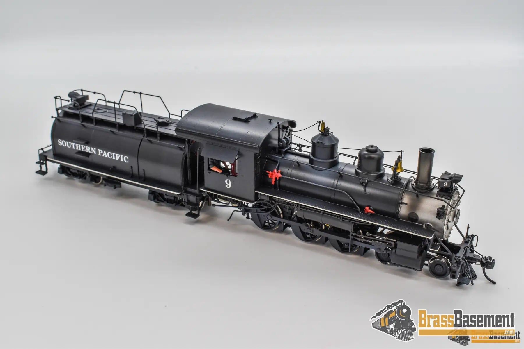 Sn3 Brass - Pbl Southern Pacific 4 - 6 - 0 #9 Foreground Model W/ Sound Steam